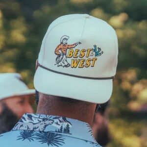 Sendero Provisions Best in the West Cream Hat Cap